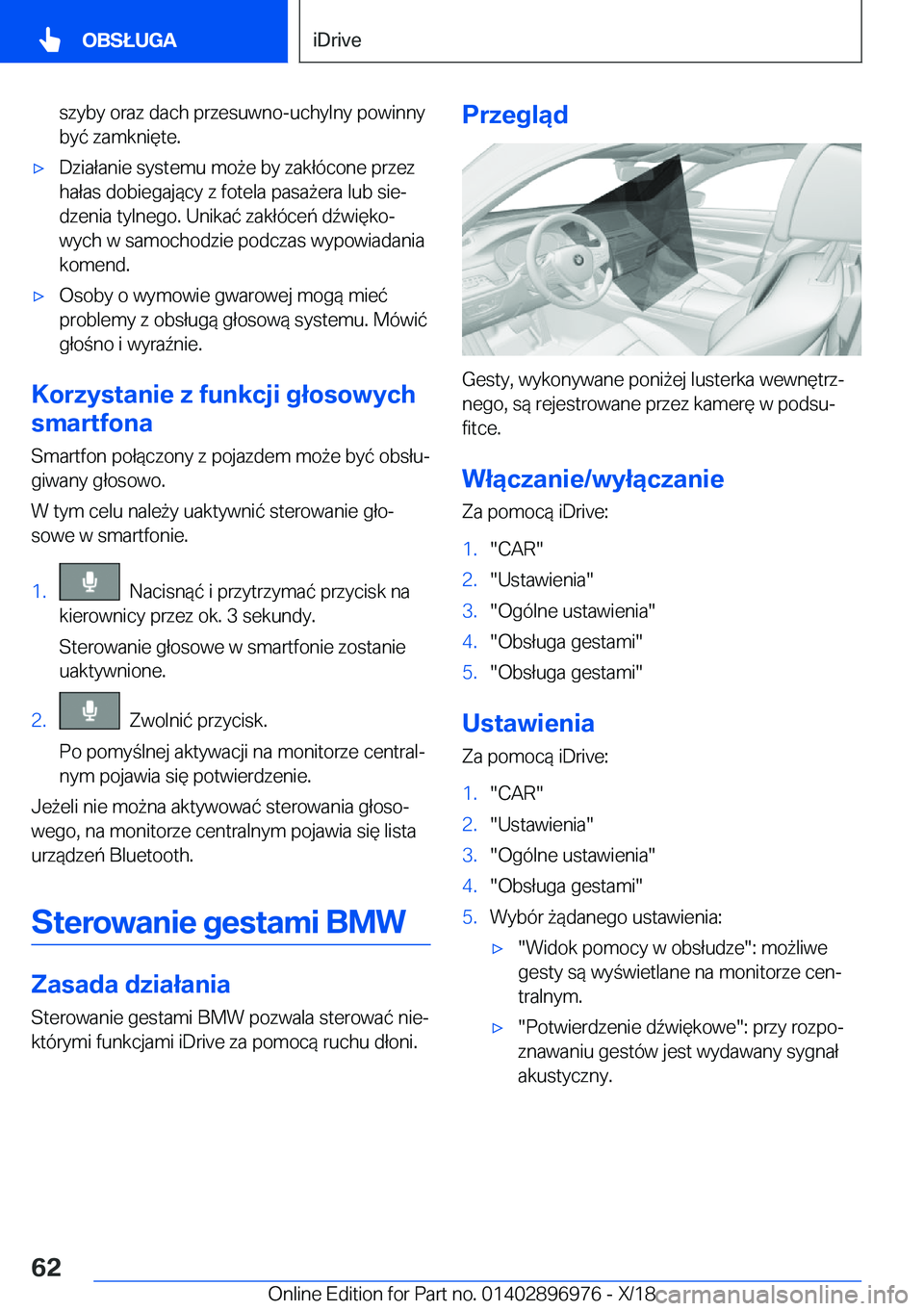 BMW 3 SERIES 2019  Instrukcja obsługi (in Polish) �s�z�y�b�y��o�r�a�z��d�a�c�h��p�r�z�e�s�u�w�n�o�-�u�c�h�y�l�n�y��p�o�w�i�n�n�y
�b�y�