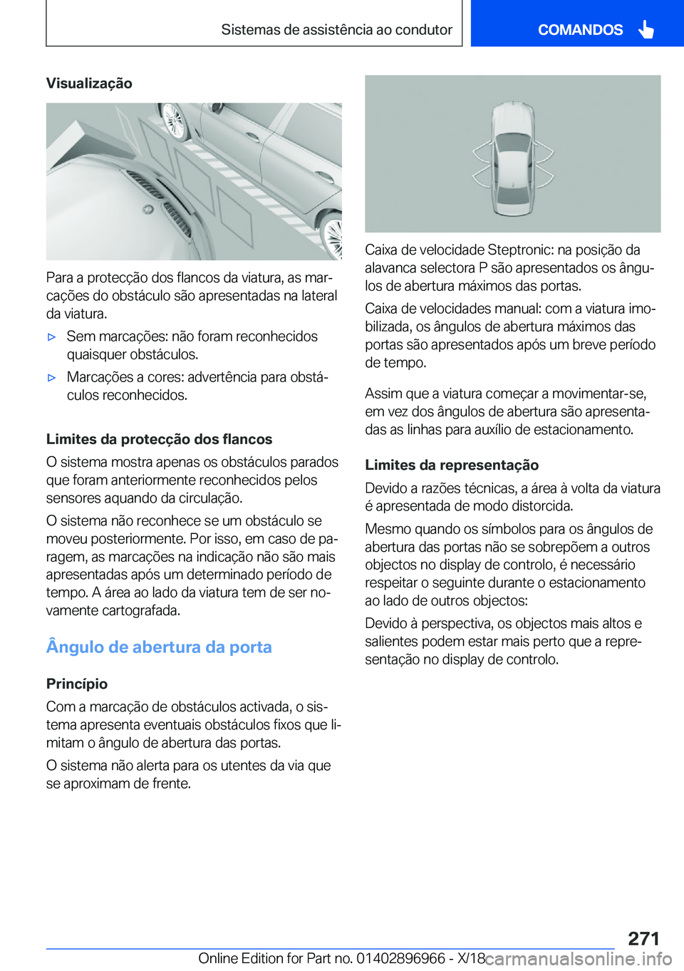BMW 3 SERIES 2019  Manual do condutor (in Portuguese) �V�i�s�u�a�l�i�z�a�