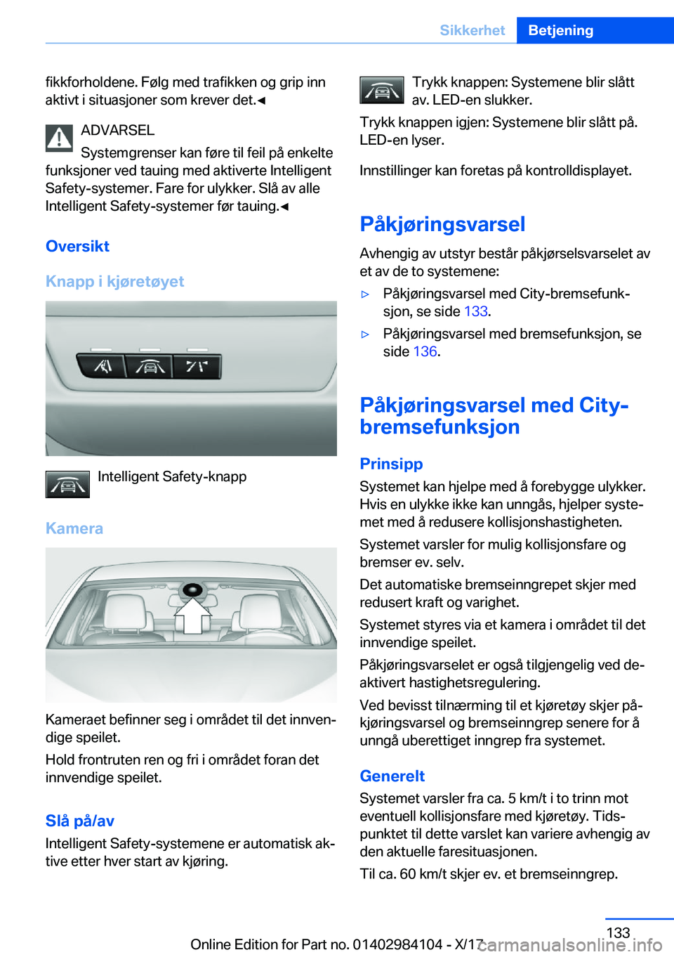 BMW 3 SERIES 2018  InstruksjonsbØker (in Norwegian) �f�i�k�k�f�o�r�h�o�l�d�e�n�e�.� �F�