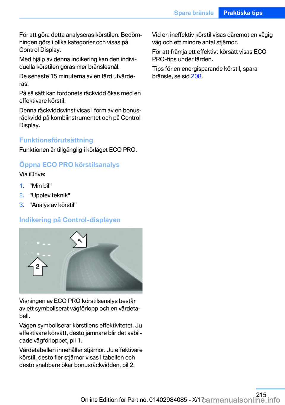 BMW 3 SERIES 2018  InstruktionsbÖcker (in Swedish) �F�