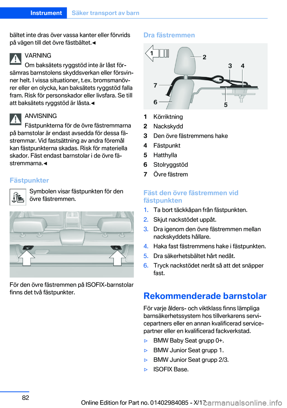 BMW 3 SERIES 2018  InstruktionsbÖcker (in Swedish) �b�ä�l�t�e�t� �i�n�t�e� �d�r�a�s� �