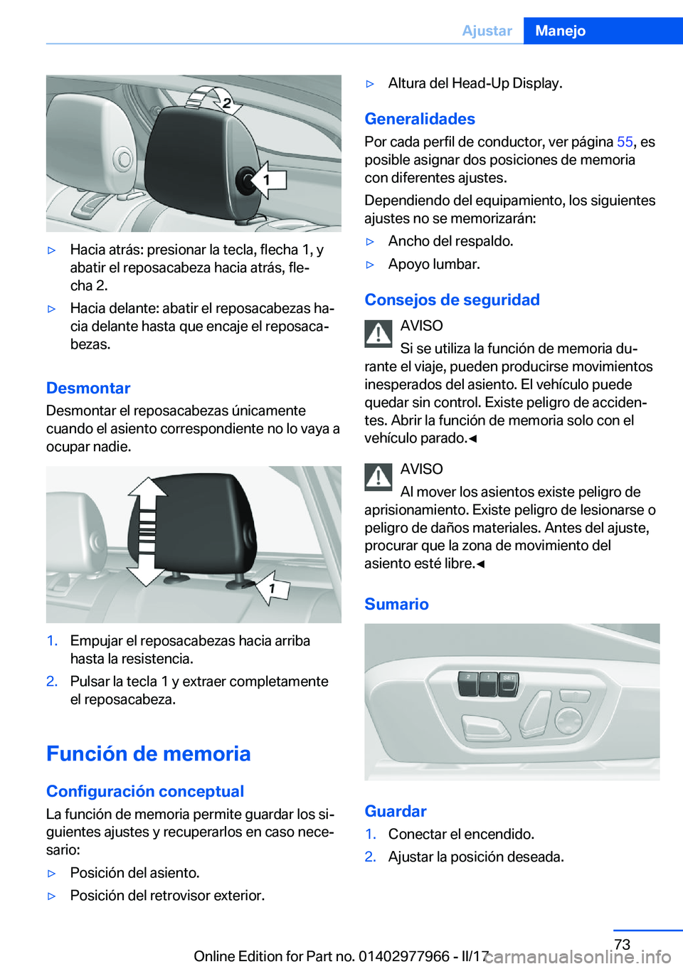 BMW 3 SERIES 2017  Manuales de Empleo (in Spanish) y�H�a�c�i�a� �a�t�r�
