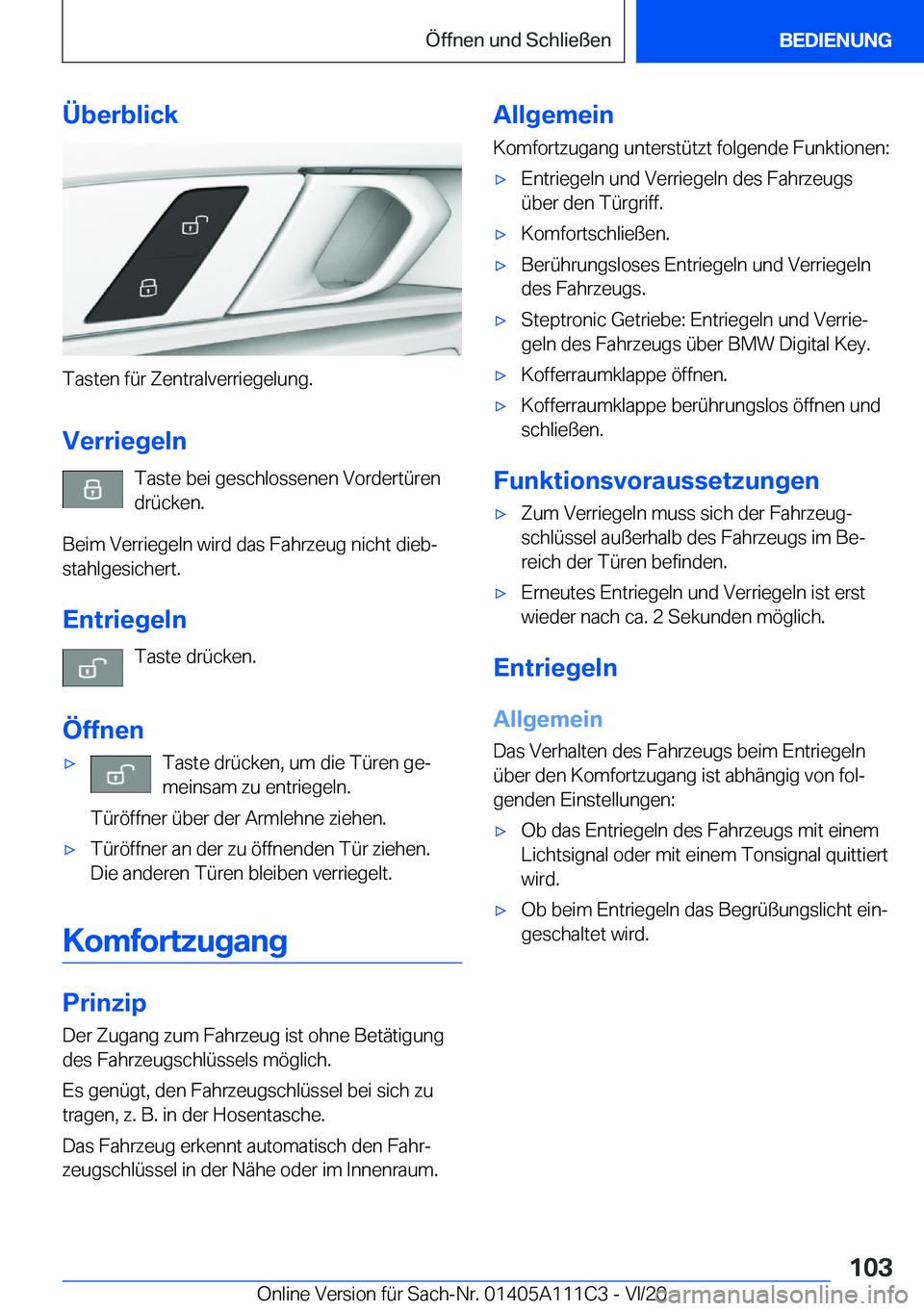 BMW 3 SERIES SEDAN PLUG-IN HYBRID 2021  Betriebsanleitungen (in German) �