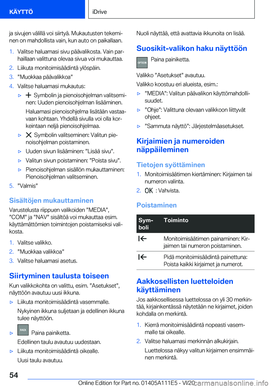 BMW 3 SERIES SEDAN PLUG-IN HYBRID 2021  Omistajan Käsikirja (in Finnish) �j�a��s�i�v�u�j�e�n��v�