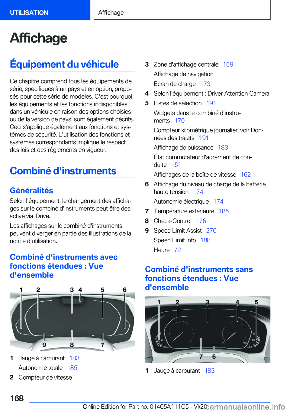 BMW 3 SERIES SEDAN PLUG-IN HYBRID 2021  Notices Demploi (in French) �A�f�f�i�c�h�a�g�e�