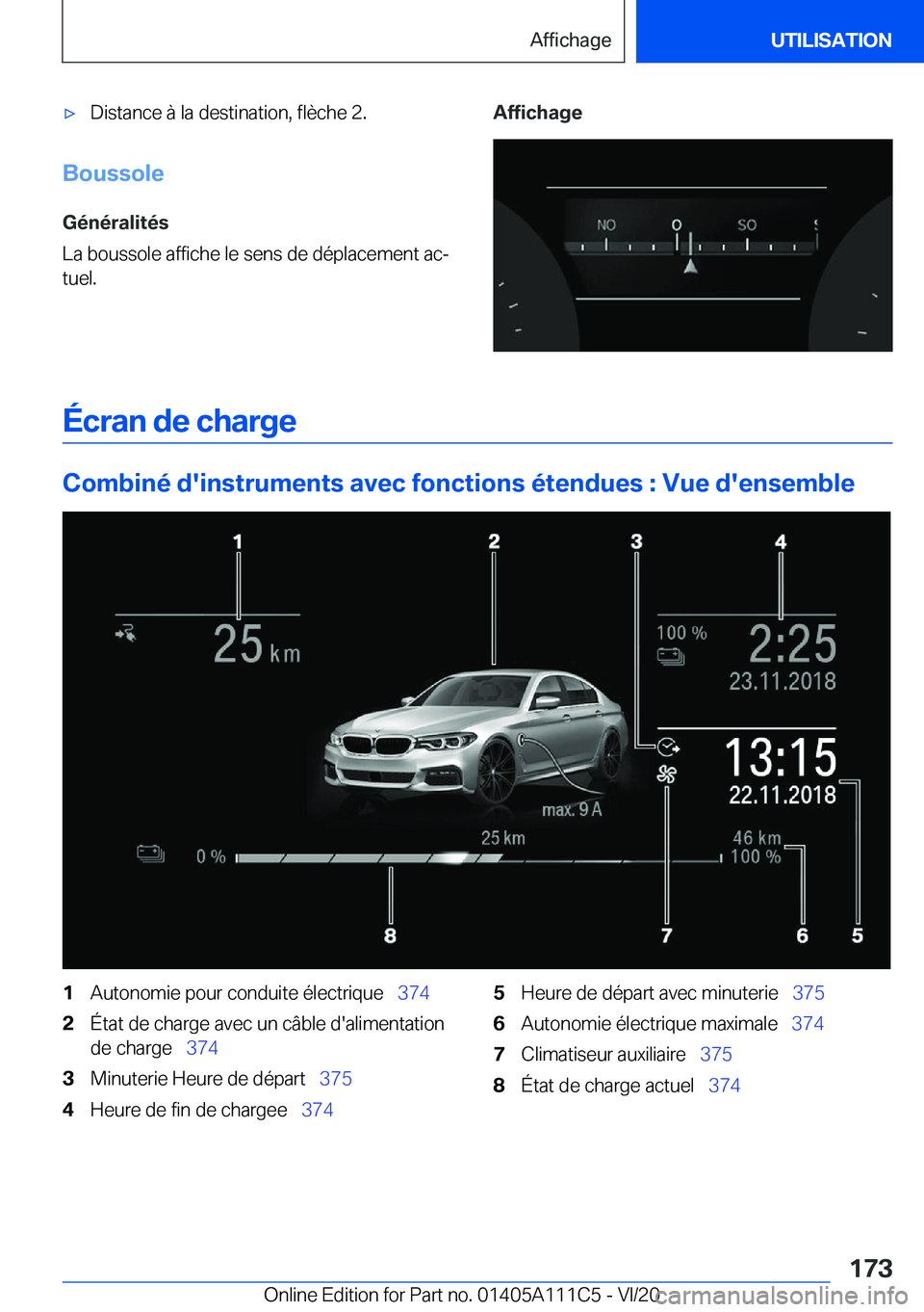 BMW 3 SERIES SEDAN PLUG-IN HYBRID 2021  Notices Demploi (in French) 'x�D�i�s�t�a�n�c�e��