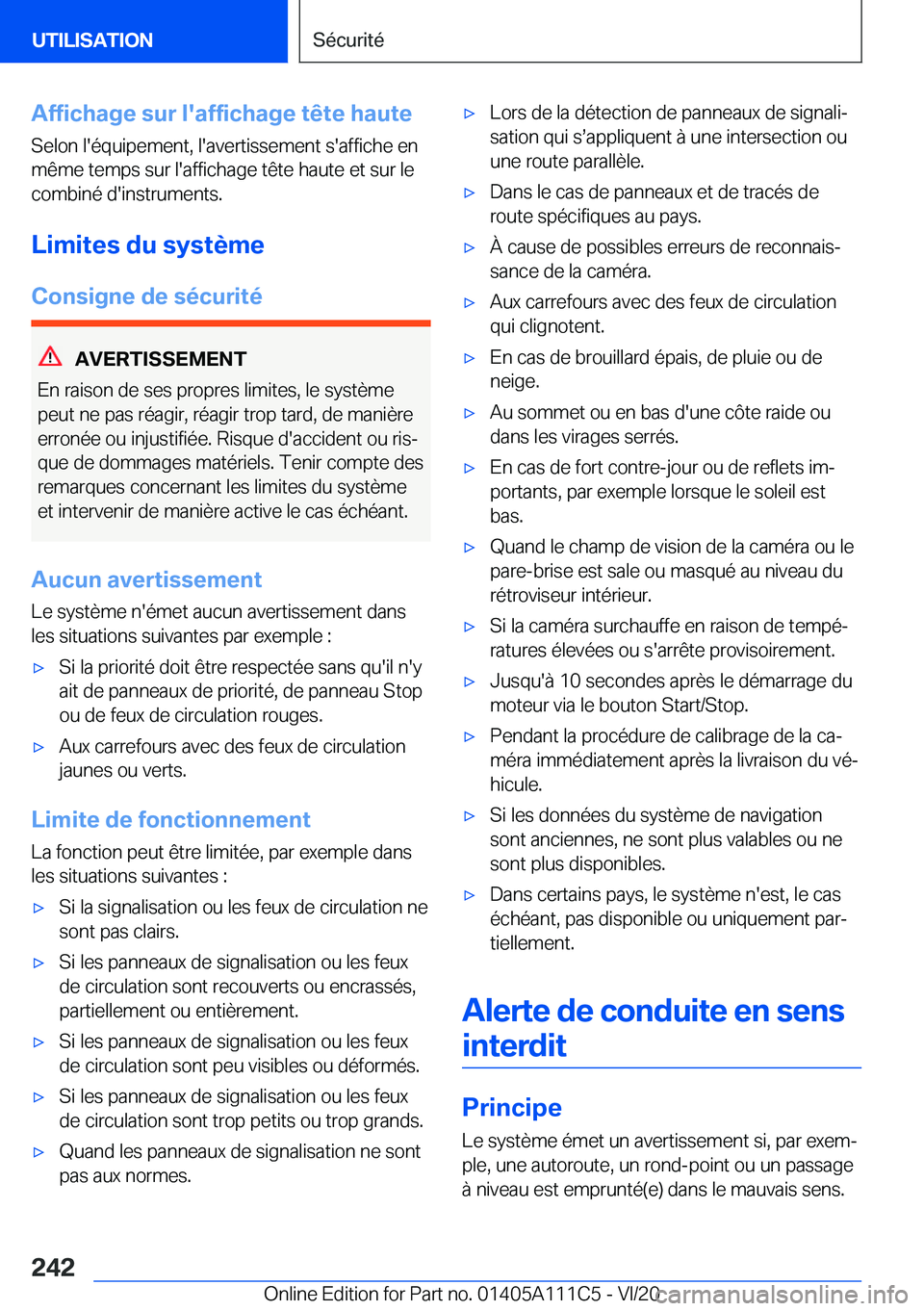 BMW 3 SERIES SEDAN PLUG-IN HYBRID 2021  Notices Demploi (in French) �A�f�f�i�c�h�a�g�e��s�u�r��l�'�a�f�f�i�c�h�a�g�e��t�ê�t�e��h�a�u�t�e
�S�e�l�o�n��l�'�é�q�u�i�p�e�m�e�n�t�,��l�'�a�v�e�r�t�i�s�s�e�m�e�n�t��s�'�a�f�f�i�c�h�e��e�n
�m�ê�m�e��