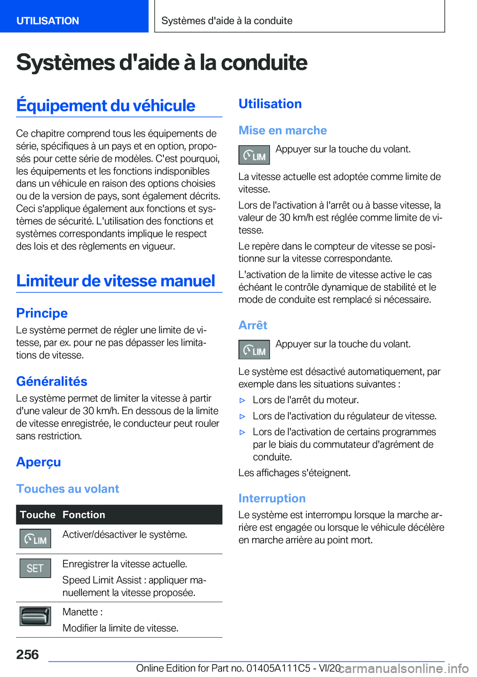 BMW 3 SERIES SEDAN PLUG-IN HYBRID 2021  Notices Demploi (in French) �S�y�s�t�è�m�e�s��d�'�a�i�d�e��