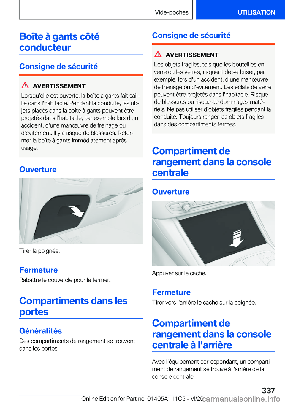 BMW 3 SERIES SEDAN PLUG-IN HYBRID 2021  Notices Demploi (in French) �B�o�