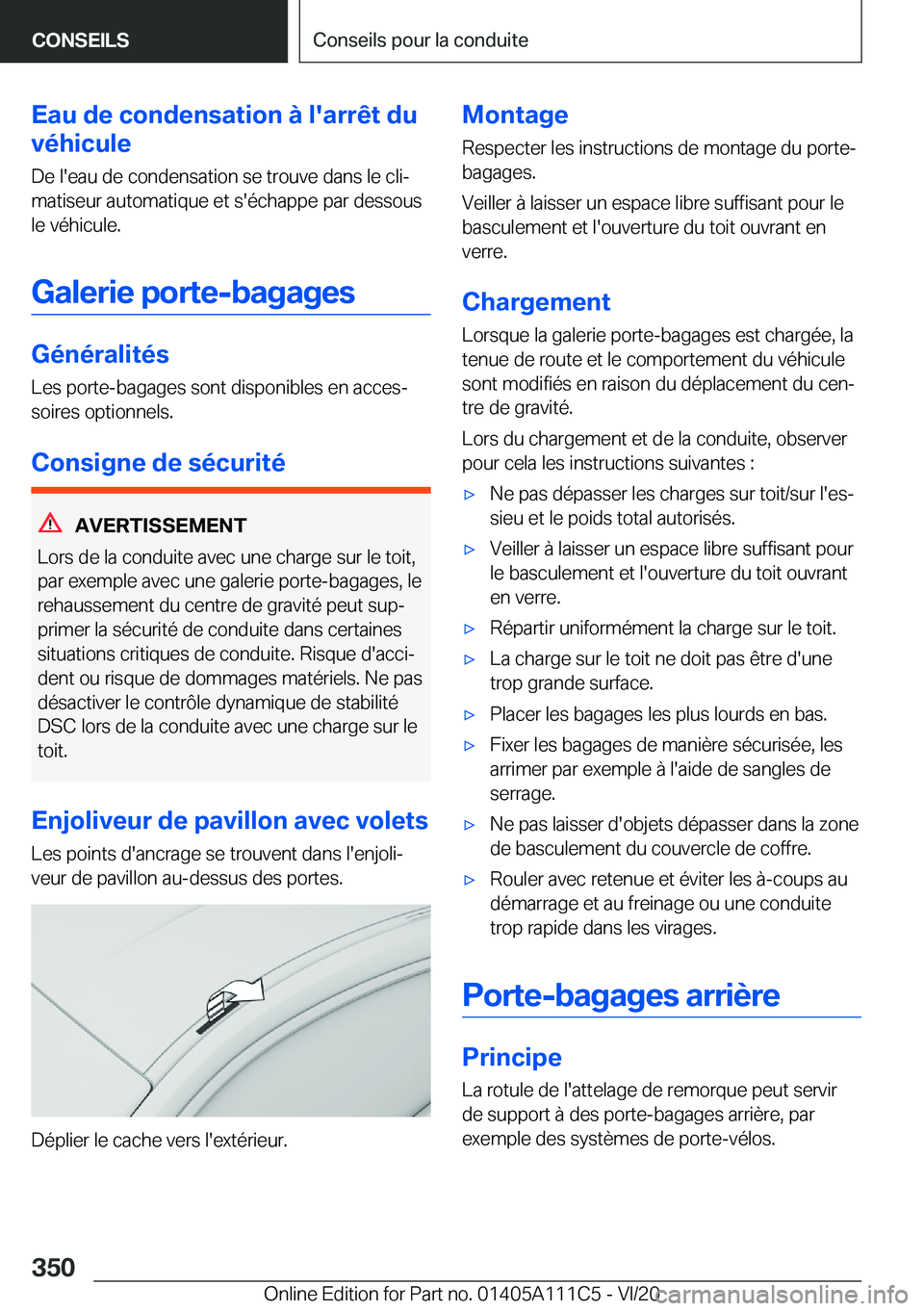 BMW 3 SERIES SEDAN PLUG-IN HYBRID 2021  Notices Demploi (in French) �E�a�u��d�e��c�o�n�d�e�n�s�a�t�i�o�n��
