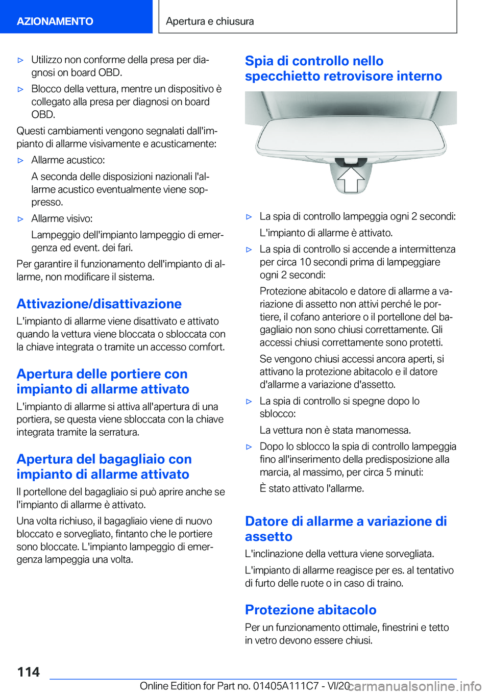 BMW 3 SERIES SEDAN PLUG-IN HYBRID 2021  Libretti Di Uso E manutenzione (in Italian) 'x�U�t�i�l�i�z�z�o��n�o�n��c�o�n�f�o�r�m�e��d�e�l�l�a��p�r�e�s�a��p�e�r��d�i�aª
�g�n�o�s�i��o�n��b�o�a�r�d��O�B�D�.'x�B�l�o�c�c�o��d�e�l�l�a��v�e�t�t�u�r�a�,��m�e�n�t�r�e��u�n�