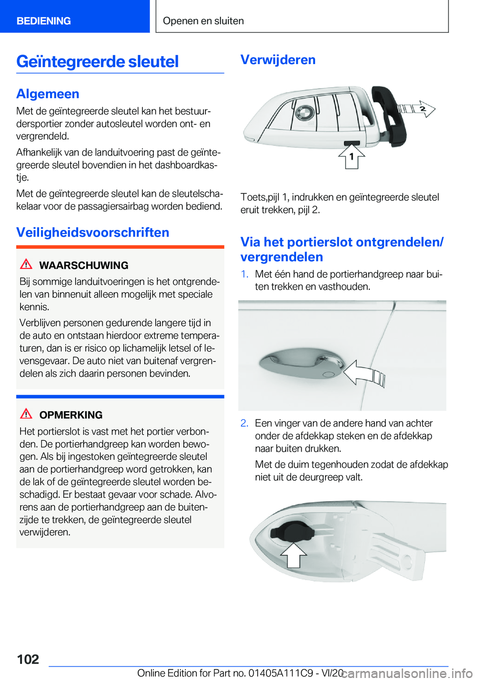 BMW 3 SERIES SEDAN PLUG-IN HYBRID 2021  Instructieboekjes (in Dutch) �G�e�