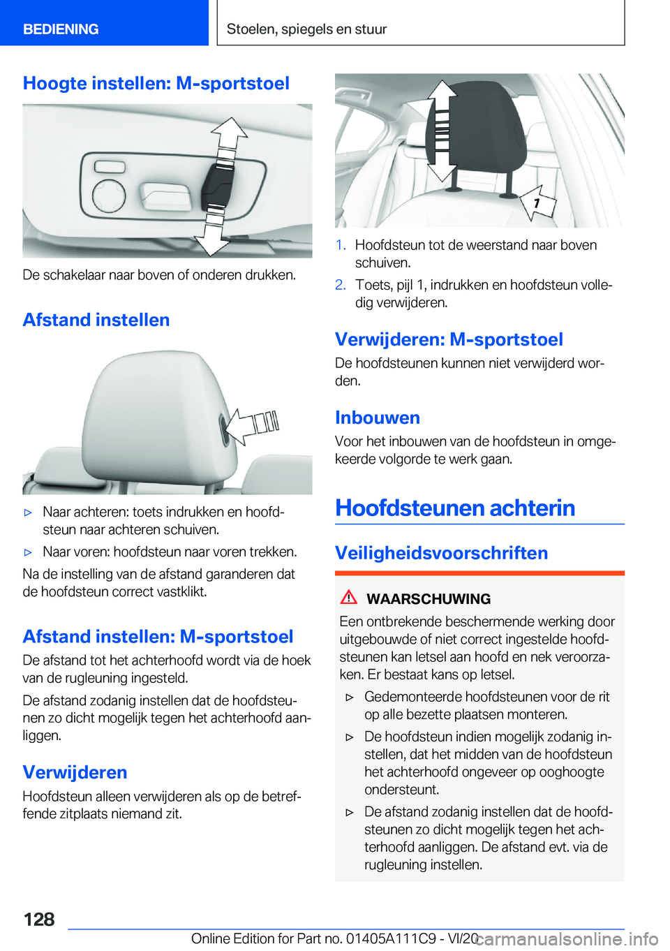 BMW 3 SERIES SEDAN PLUG-IN HYBRID 2021  Instructieboekjes (in Dutch) �H�o�o�g�t�e��i�n�s�t�e�l�l�e�n�:��M�-�s�p�o�r�t�s�t�o�e�l
�D�e��s�c�h�a�k�e�l�a�a�r��n�a�a�r��b�o�v�e�n��o�f��o�n�d�e�r�e�n��d�r�u�k�k�e�n�.
�A�f�s�t�a�n�d��i�n�s�t�e�l�l�e�n
'x�N�a�a�r�