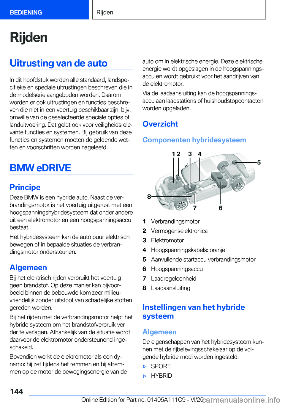 BMW 3 SERIES SEDAN PLUG-IN HYBRID 2021  Instructieboekjes (in Dutch) �R�i�j�d�e�n�U�i�t�r�u�s�t�i�n�g��v�a�n��d�e��a�u�t�o
�I�n��d�i�t��h�o�o�f�d�s�t�u�k��w�o�r�d�e�n��a�l�l�e��s�t�a�n�d�a�a�r�d�,��l�a�n�d�s�p�ej�c�i�f�i�e�k�e��e�n��s�p�e�c�i�a�l�e��u�i�t�