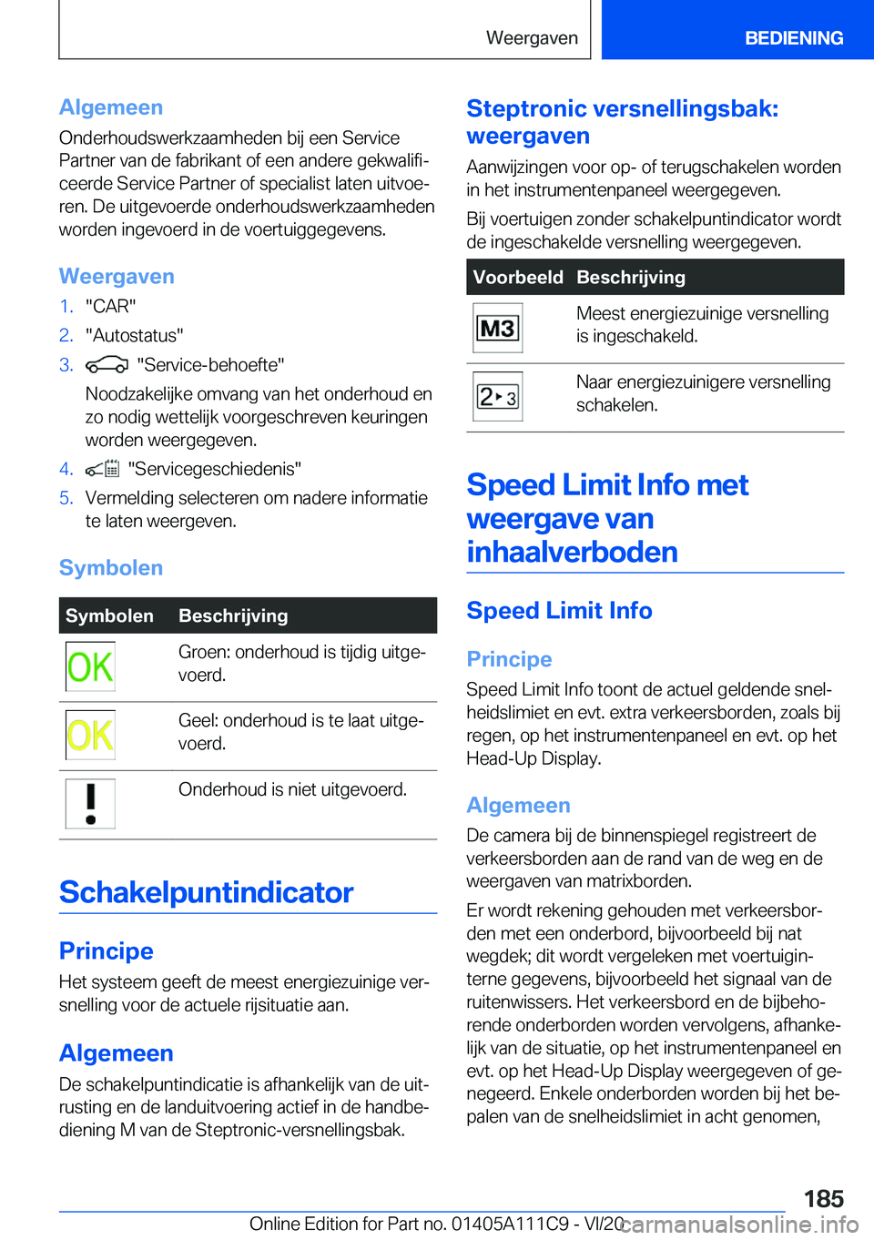 BMW 3 SERIES SEDAN PLUG-IN HYBRID 2021  Instructieboekjes (in Dutch) �A�l�g�e�m�e�e�n
�O�n�d�e�r�h�o�u�d�s�w�e�r�k�z�a�a�m�h�e�d�e�n��b�i�j��e�e�n��S�e�r�v�i�c�e �P�a�r�t�n�e�r��v�a�n��d�e��f�a�b�r�i�k�a�n�t��o�f��e�e�n��a�n�d�e�r�e��g�e�k�w�a�l�i�f�ij
�c�e�