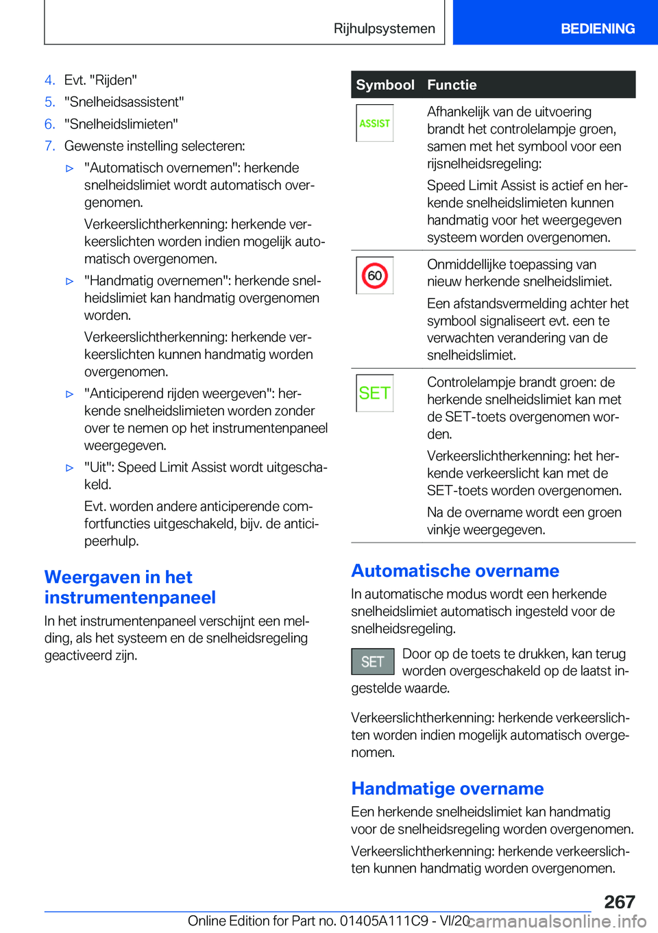 BMW 3 SERIES SEDAN PLUG-IN HYBRID 2021  Instructieboekjes (in Dutch) �4�.�E�v�t�.���R�i�j�d�e�n��5�.��S�n�e�l�h�e�i�d�s�a�s�s�i�s�t�e�n�t��6�.��S�n�e�l�h�e�i�d�s�l�i�m�i�e�t�e�n��7�.�G�e�w�e�n�s�t�e��i�n�s�t�e�l�l�i�n�g��s�e�l�e�c�t�e�r�e�n�:'x��A�u�t�o�m