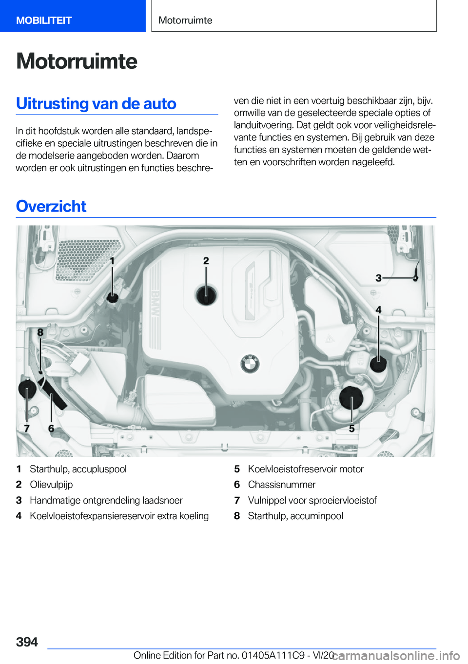 BMW 3 SERIES SEDAN PLUG-IN HYBRID 2021  Instructieboekjes (in Dutch) �M�o�t�o�r�r�u�i�m�t�e�U�i�t�r�u�s�t�i�n�g��v�a�n��d�e��a�u�t�o
�I�n��d�i�t��h�o�o�f�d�s�t�u�k��w�o�r�d�e�n��a�l�l�e��s�t�a�n�d�a�a�r�d�,��l�a�n�d�s�p�ej�c�i�f�i�e�k�e��e�n��s�p�e�c�i�a�l�