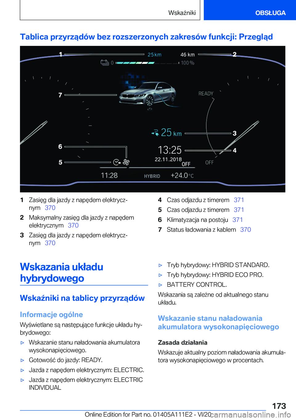 BMW 3 SERIES SEDAN PLUG-IN HYBRID 2021  Instrukcja obsługi (in Polish) �T�a�b�l�i�c�a��p�r�z�y�r�z�ą�d�