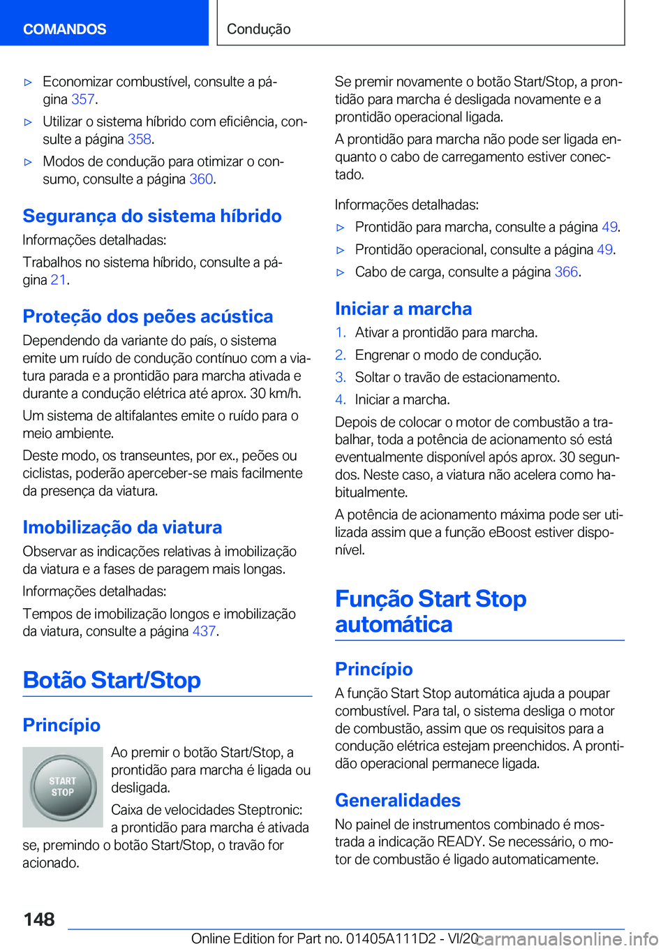 BMW 3 SERIES SEDAN PLUG-IN HYBRID 2021  Manual do condutor (in Portuguese) 'x�E�c�o�n�o�m�i�z�a�r��c�o�m�b�u�s�t�