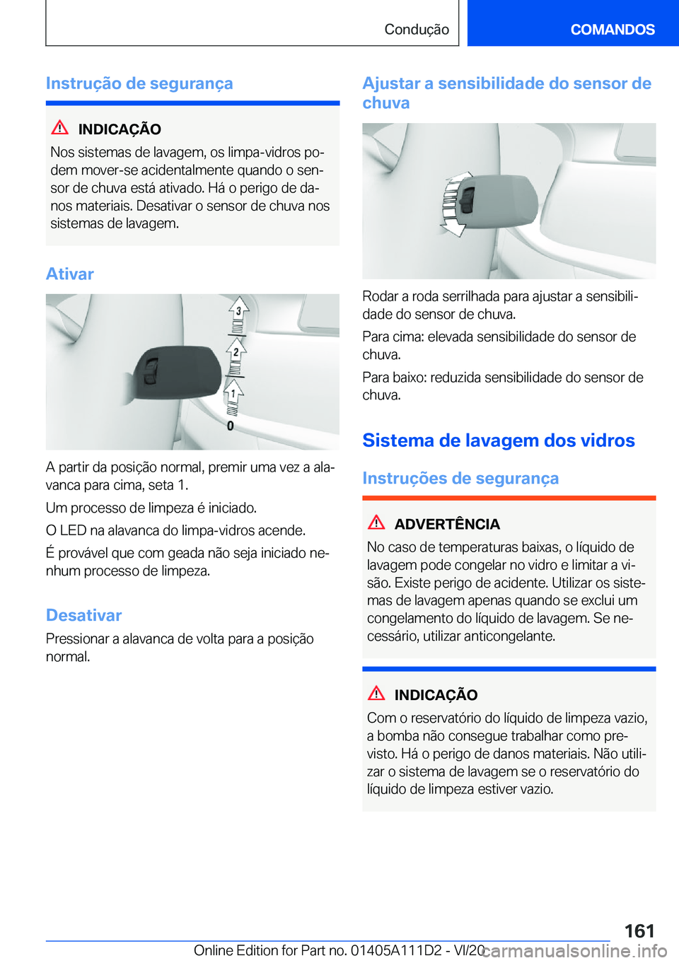 BMW 3 SERIES SEDAN PLUG-IN HYBRID 2021  Manual do condutor (in Portuguese) �I�n�s�t�r�u�
