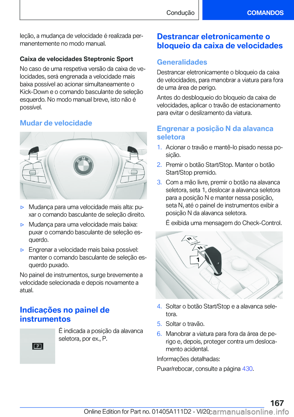 BMW 3 SERIES SEDAN PLUG-IN HYBRID 2021  Manual do condutor (in Portuguese) �l�e�