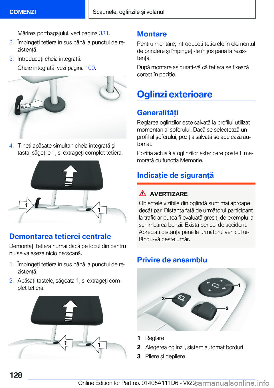 BMW 3 SERIES SEDAN PLUG-IN HYBRID 2021  Ghiduri De Utilizare (in Romanian) �M�ă�r�i�r�e�a��p�o�r�t�b�a�g�a�j�u�l�u�i�,��v�e�z�i��p�a�g�i�n�a��3�3�1�.�2�.�