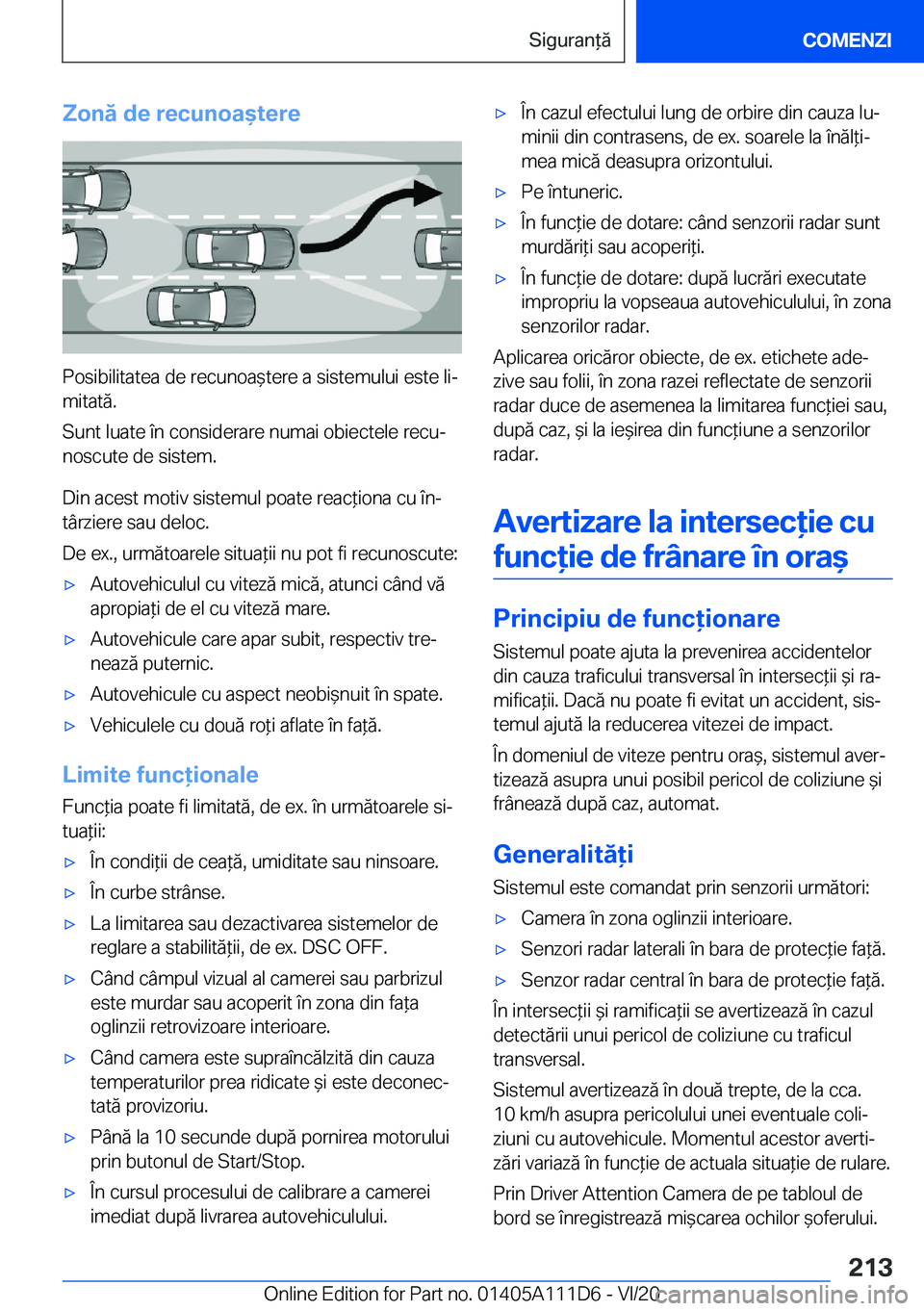 BMW 3 SERIES SEDAN PLUG-IN HYBRID 2021  Ghiduri De Utilizare (in Romanian) �Z�o�n�