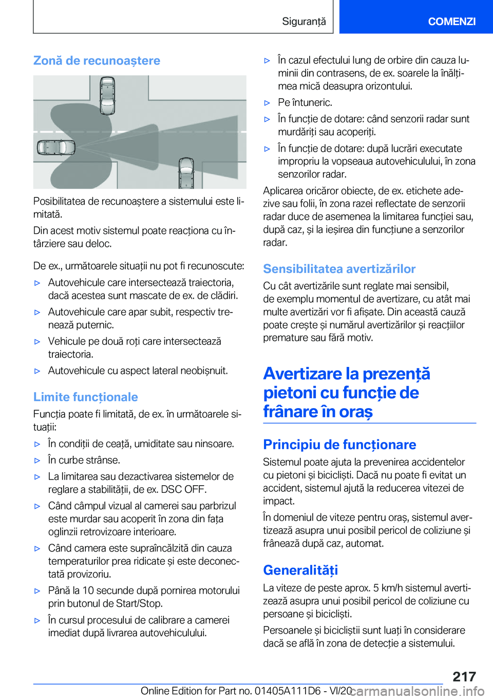 BMW 3 SERIES SEDAN PLUG-IN HYBRID 2021  Ghiduri De Utilizare (in Romanian) �Z�o�n�