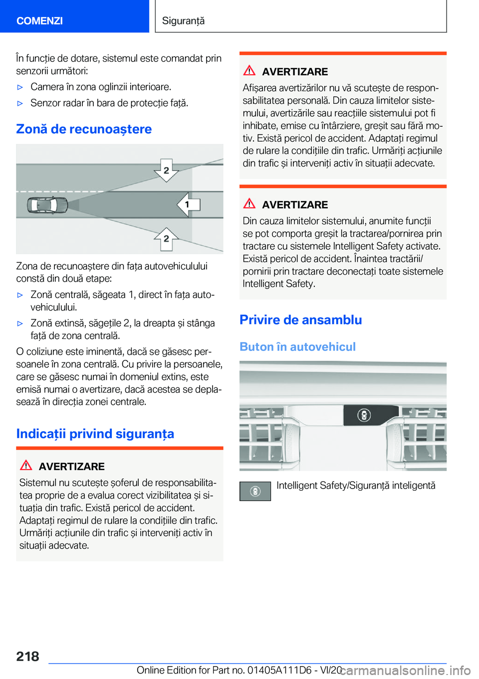 BMW 3 SERIES SEDAN PLUG-IN HYBRID 2021  Ghiduri De Utilizare (in Romanian) �