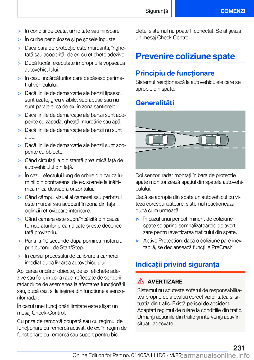 BMW 3 SERIES SEDAN PLUG-IN HYBRID 2021  Ghiduri De Utilizare (in Romanian) 'x�