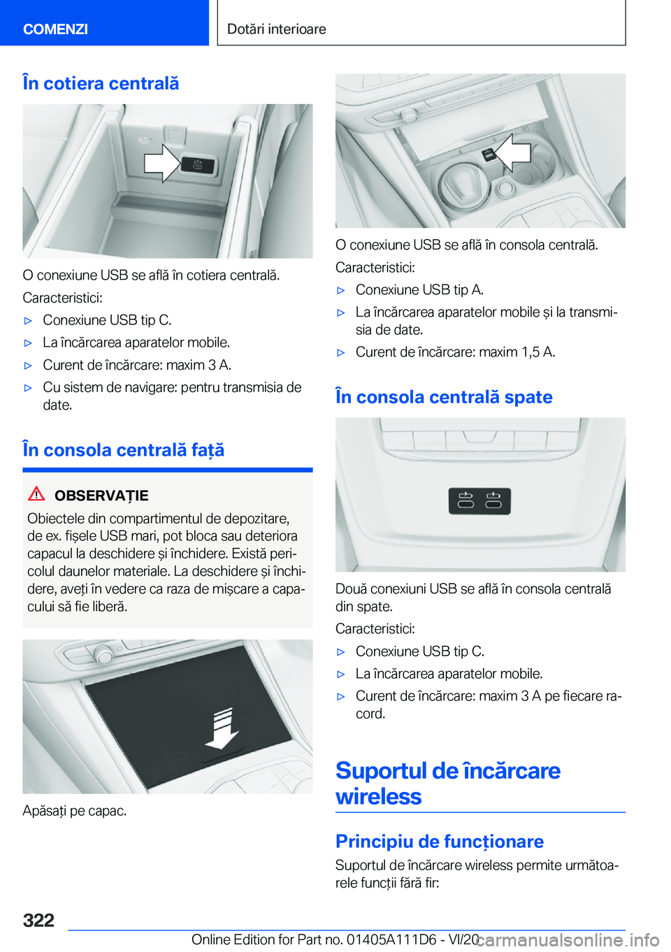BMW 3 SERIES SEDAN PLUG-IN HYBRID 2021  Ghiduri De Utilizare (in Romanian) �