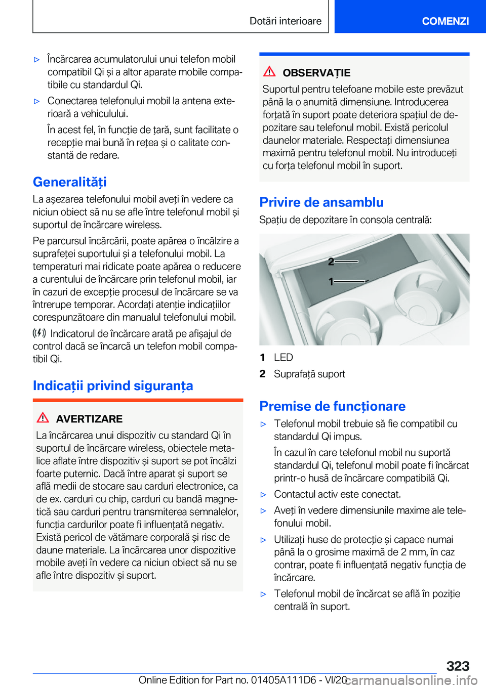 BMW 3 SERIES SEDAN PLUG-IN HYBRID 2021  Ghiduri De Utilizare (in Romanian) 'x�