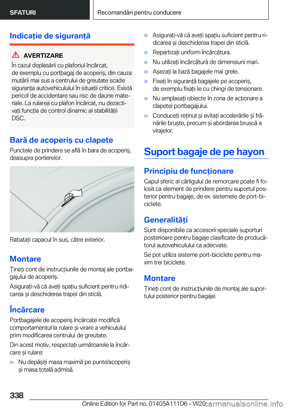 BMW 3 SERIES SEDAN PLUG-IN HYBRID 2021  Ghiduri De Utilizare (in Romanian) �I�n�d�i�c�a�i�e��d�e��s�i�g�u�r�a�n�