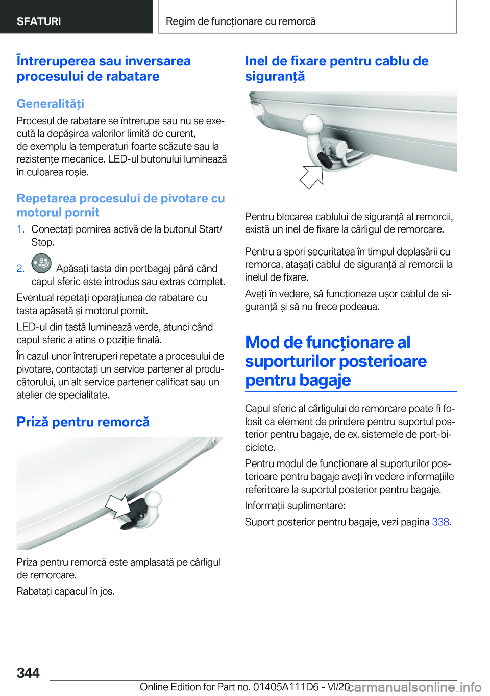 BMW 3 SERIES SEDAN PLUG-IN HYBRID 2021  Ghiduri De Utilizare (in Romanian) �
