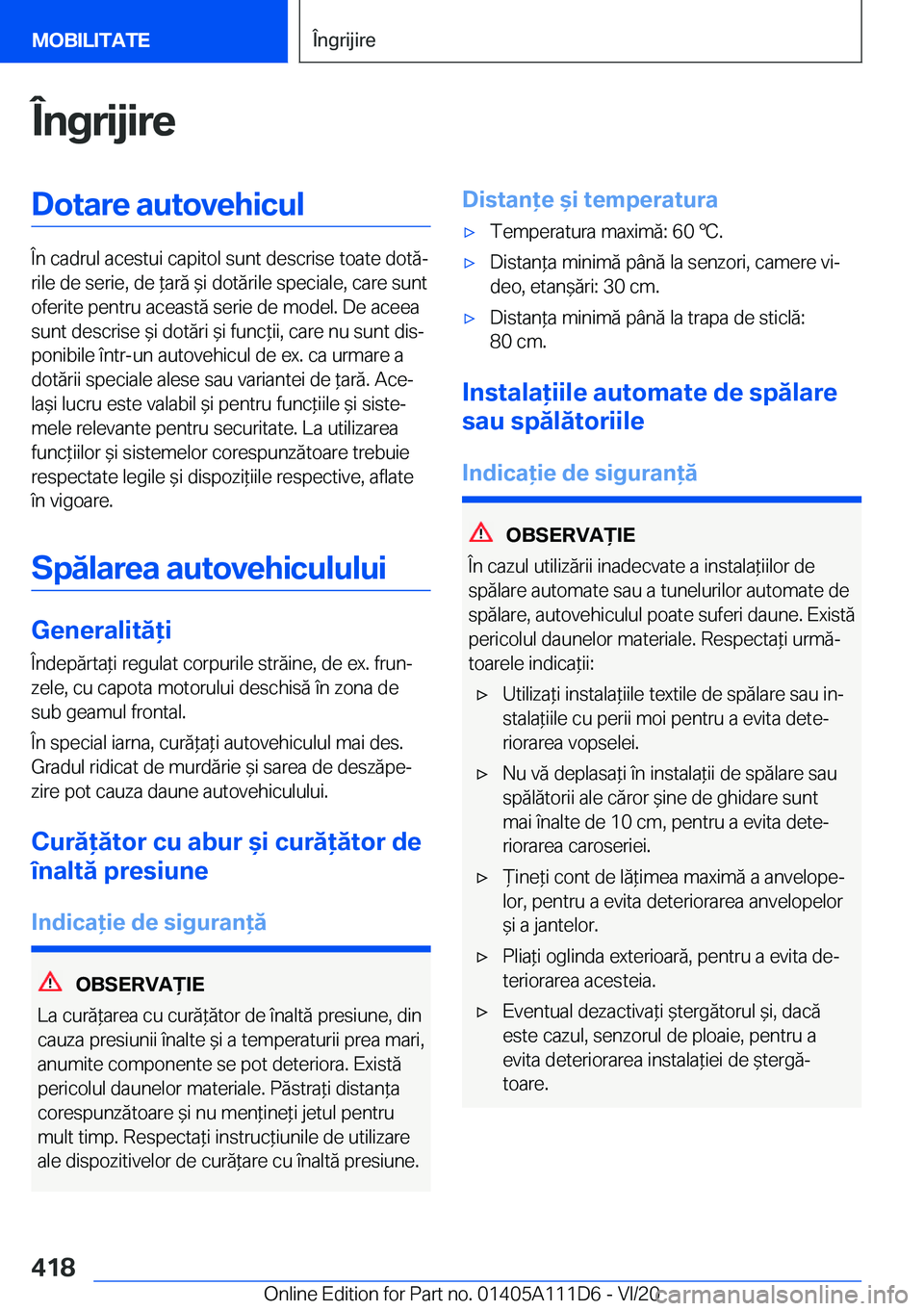 BMW 3 SERIES SEDAN PLUG-IN HYBRID 2021  Ghiduri De Utilizare (in Romanian) �