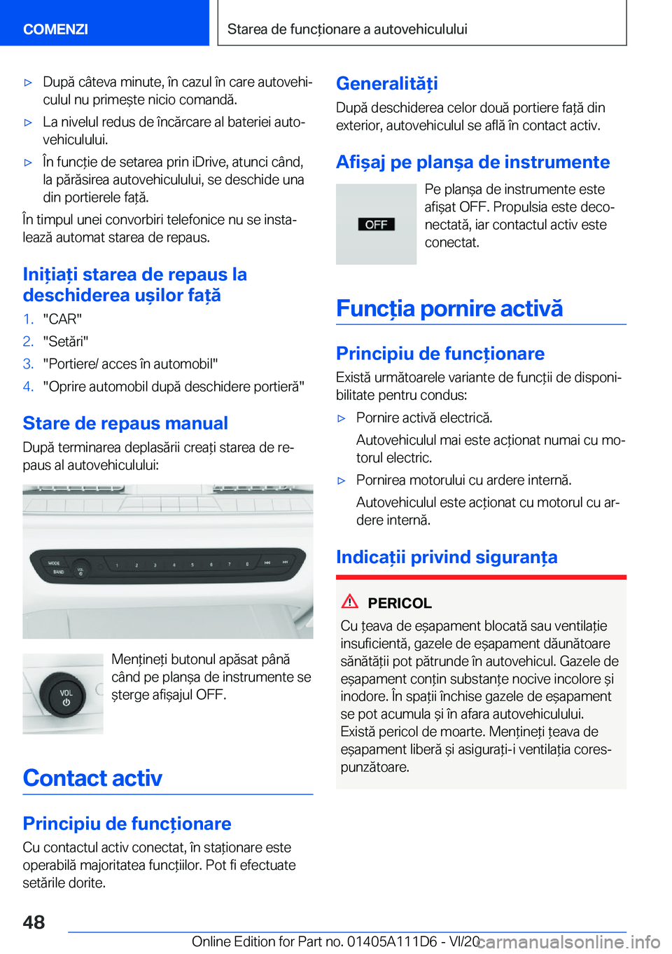 BMW 3 SERIES SEDAN PLUG-IN HYBRID 2021  Ghiduri De Utilizare (in Romanian) 'x�D�u�p�ă��c�