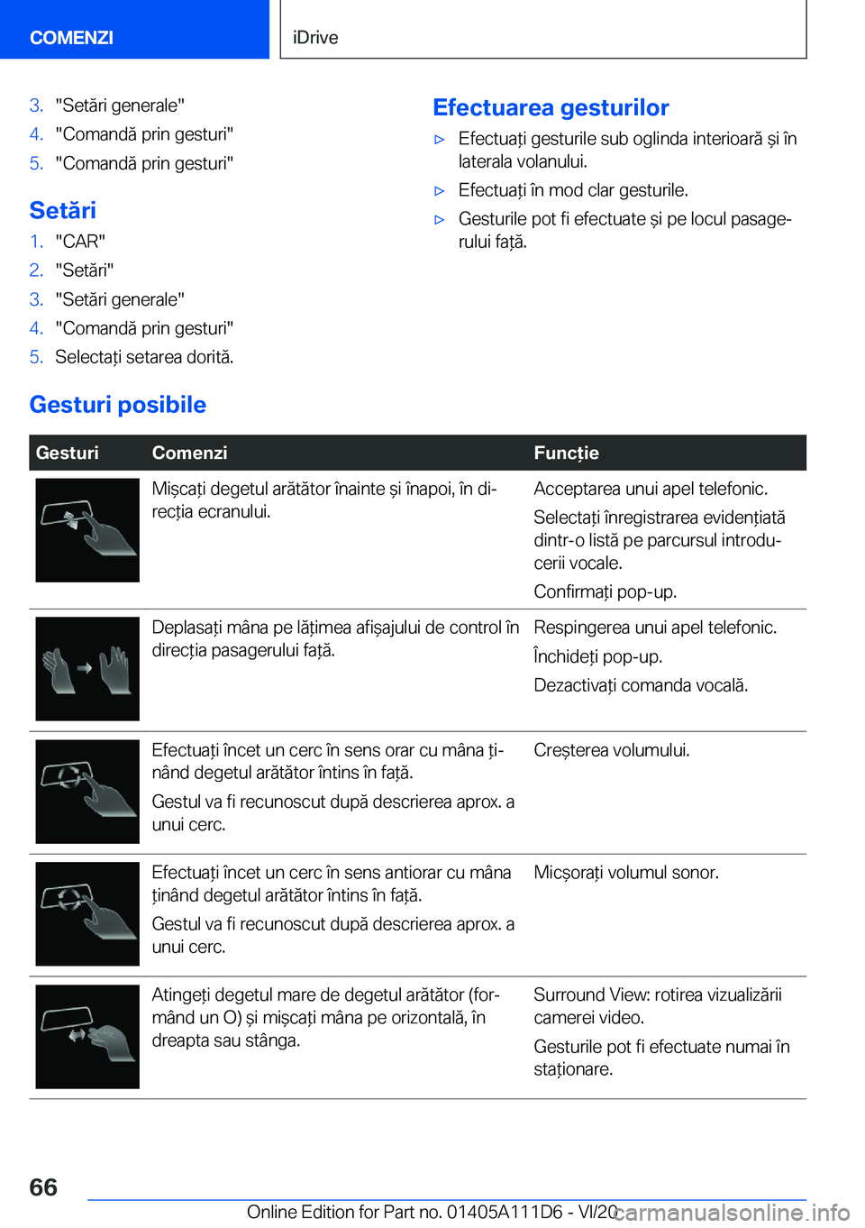 BMW 3 SERIES SEDAN PLUG-IN HYBRID 2021  Ghiduri De Utilizare (in Romanian) �3�.��S�e�t�ă�r�i��g�e�n�e�r�a�l�e��4�.��C�o�m�a�n�d�ă��p�r�i�n��g�e�s�t�u�r�i��5�.��C�o�m�a�n�d�ă��p�r�i�n��g�e�s�t�u�r�i�
�S�e�t�