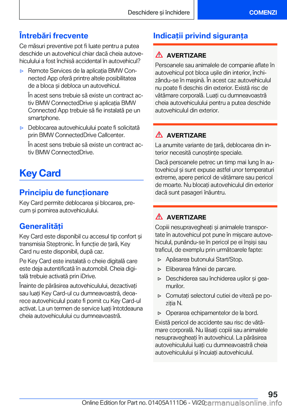 BMW 3 SERIES SEDAN PLUG-IN HYBRID 2021  Ghiduri De Utilizare (in Romanian) �