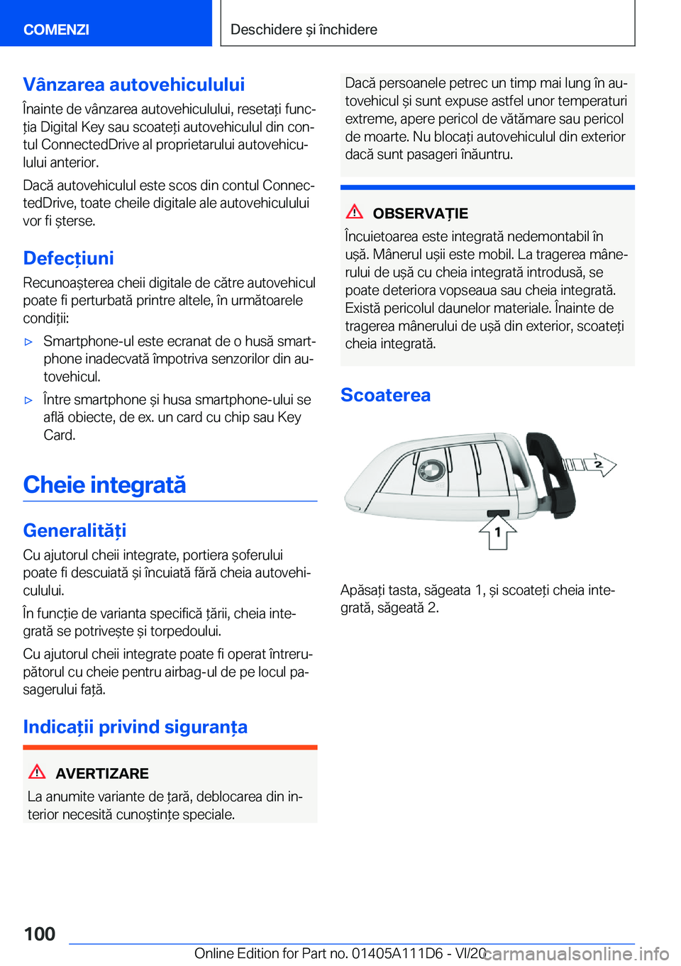 BMW 3 SERIES SEDAN PLUG-IN HYBRID 2021  Ghiduri De Utilizare (in Romanian) �V�