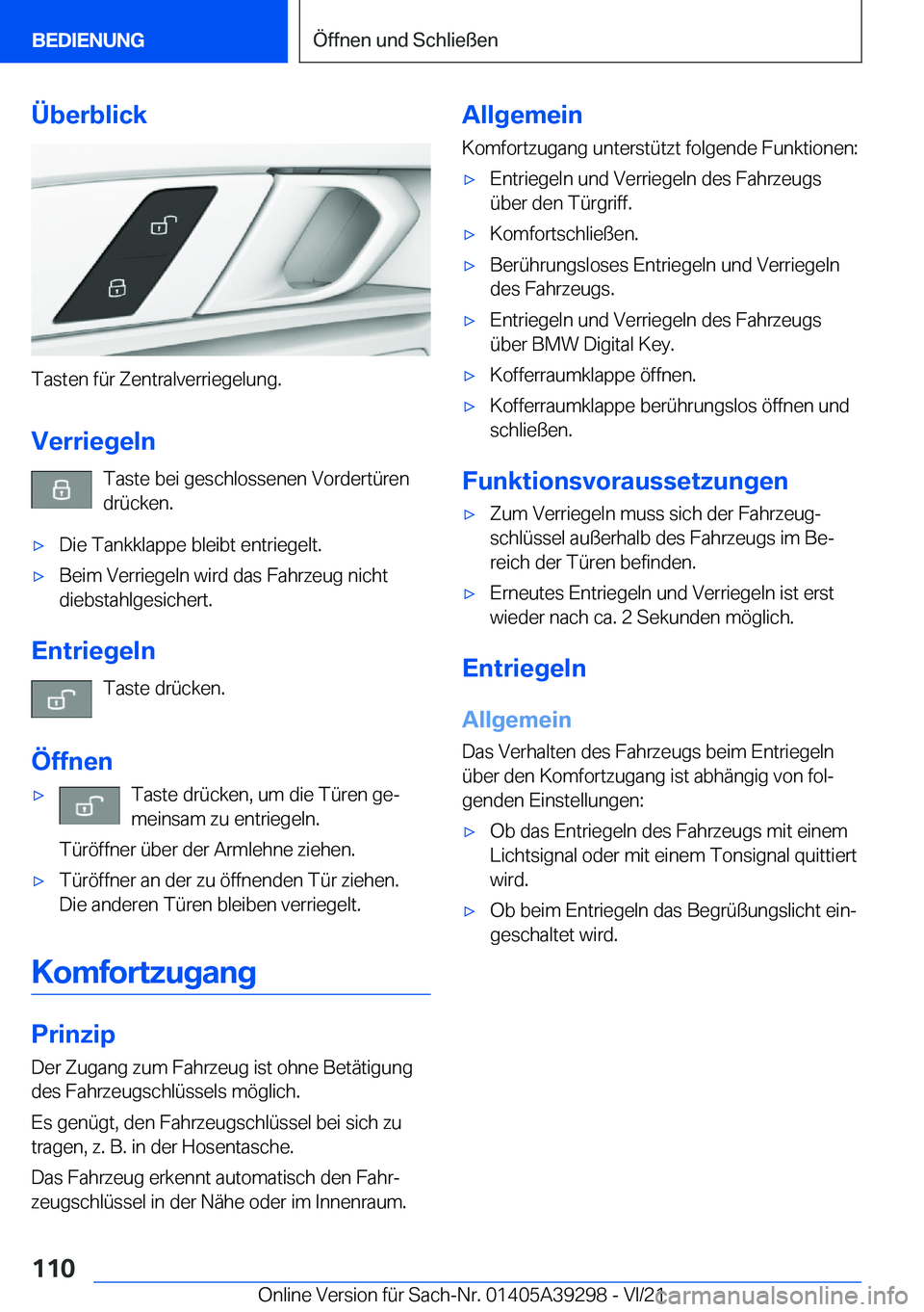 BMW 4 SERIES 2022  Betriebsanleitungen (in German) �