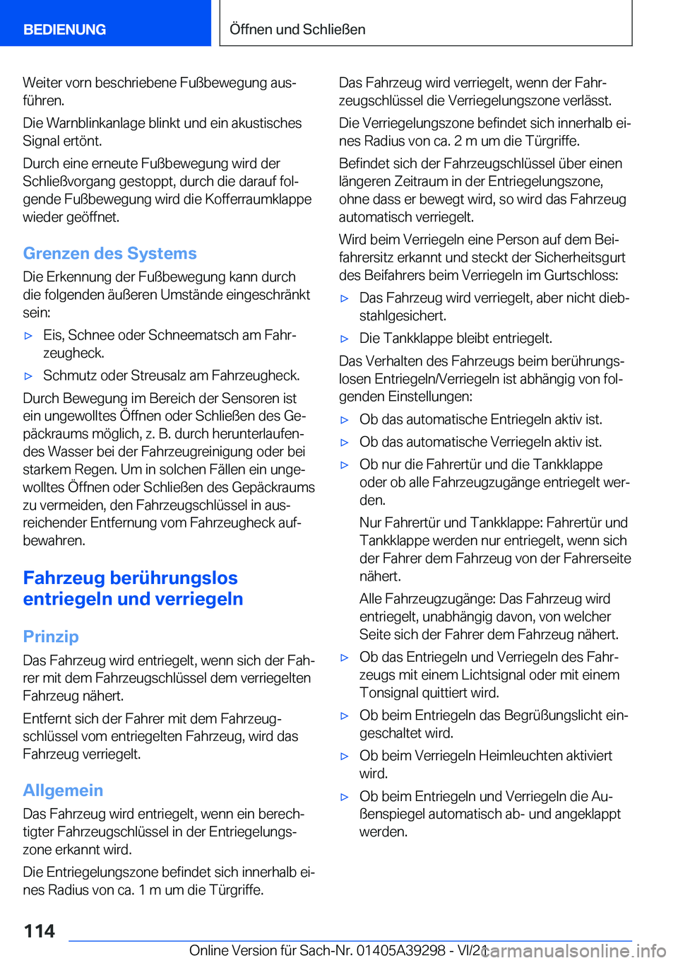 BMW 4 SERIES 2022  Betriebsanleitungen (in German) �W�e�i�t�e�r��v�o�r�n��b�e�s�c�h�r�i�e�b�e�n�e��F�u�