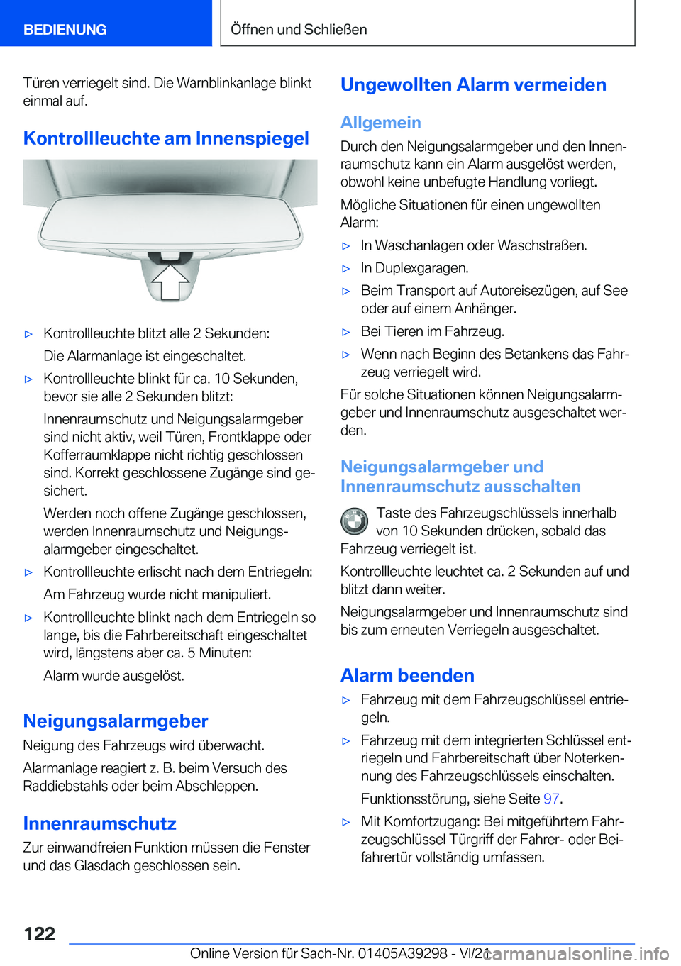 BMW 4 SERIES 2022  Betriebsanleitungen (in German) �T�
