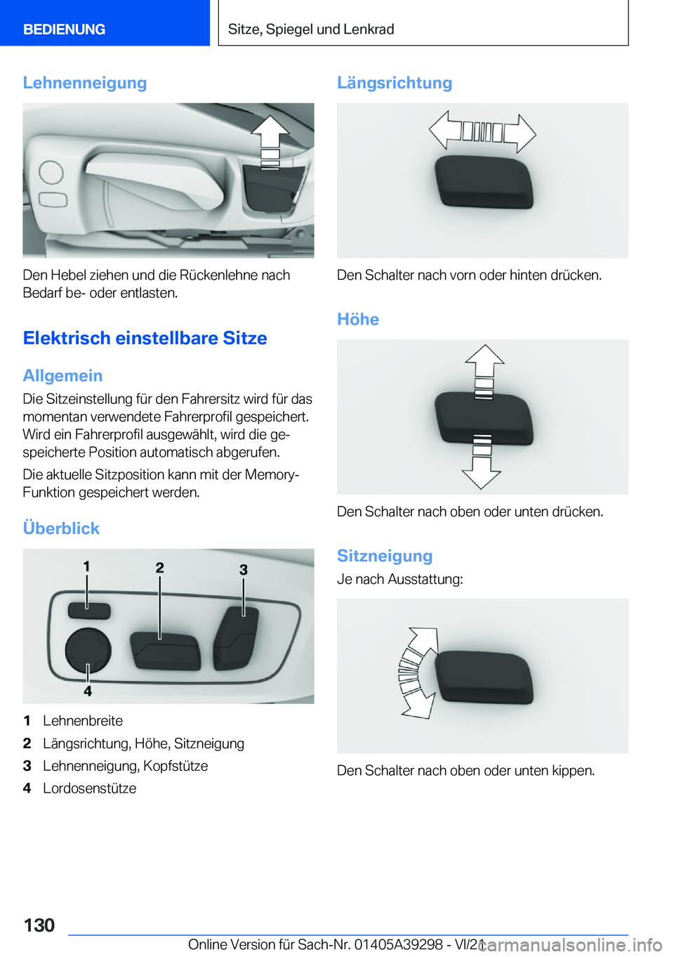 BMW 4 SERIES 2022  Betriebsanleitungen (in German) �L�e�h�n�e�n�n�e�i�g�u�n�g
�D�e�n��H�e�b�e�l��z�i�e�h�e�n��u�n�d��d�i�e��R�