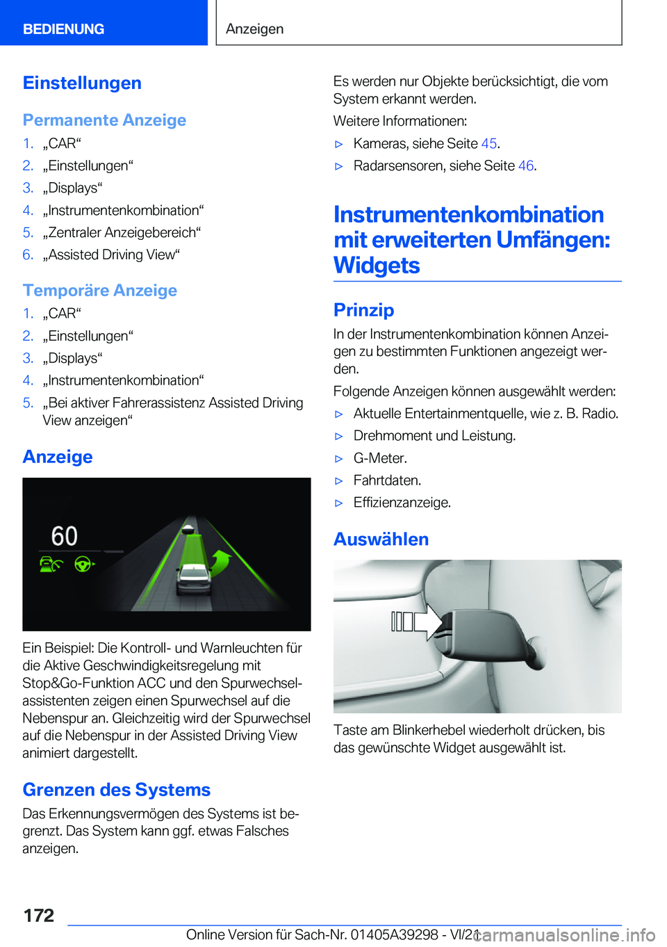 BMW 4 SERIES 2022  Betriebsanleitungen (in German) �E�i�n�s�t�e�l�l�u�n�g�e�n
�P�e�r�m�a�n�e�n�t�e��A�n�z�e�i�g�e�1�.x�C�A�Rv�2�.x�E�i�n�s�t�e�l�l�u�n�g�e�nv�3�.x�D�i�s�p�l�a�y�sv�4�.x�I�n�s�t�r�u�m�e�n�t�e�n�k�o�m�b�i�n�a�t�i�o�nv�5�.x�Z�e�