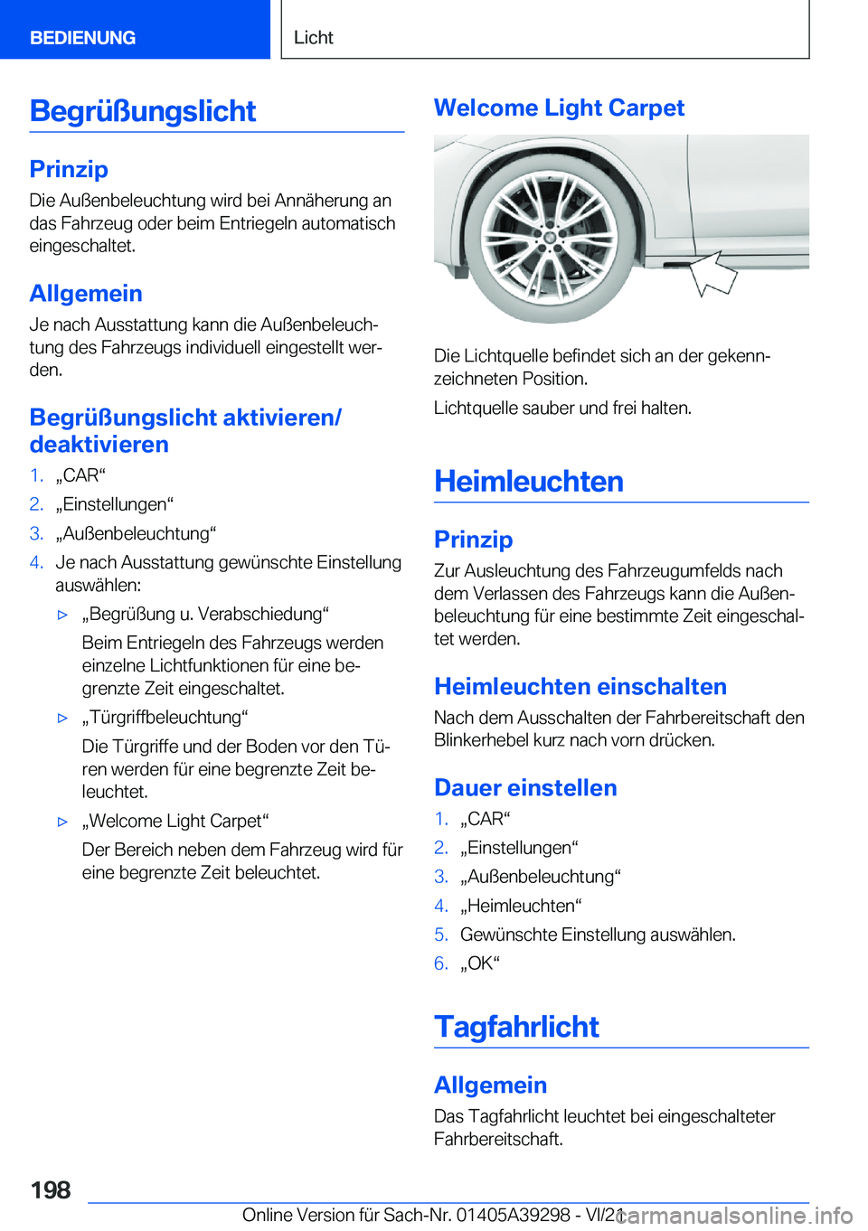 BMW 4 SERIES 2022  Betriebsanleitungen (in German) �B�e�g�r�