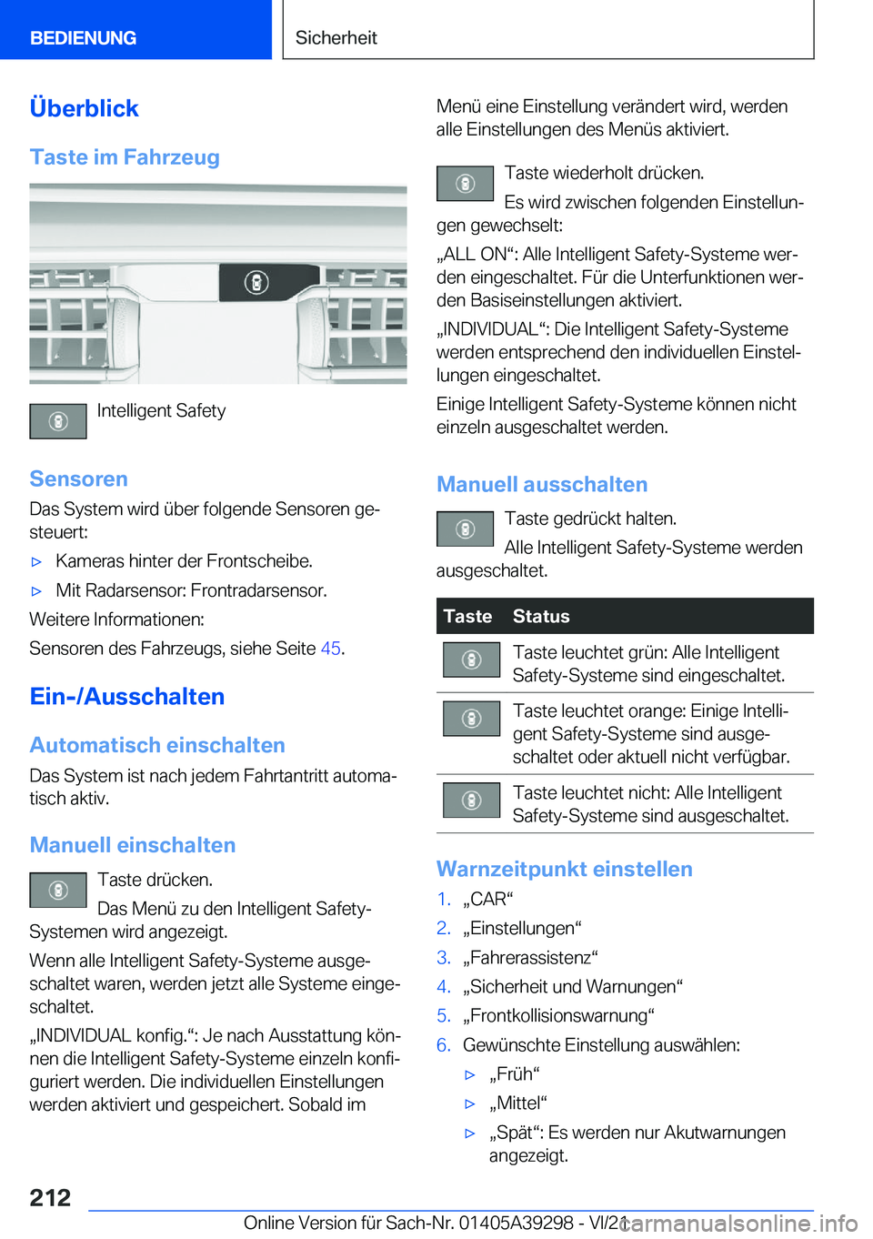 BMW 4 SERIES 2022  Betriebsanleitungen (in German) �