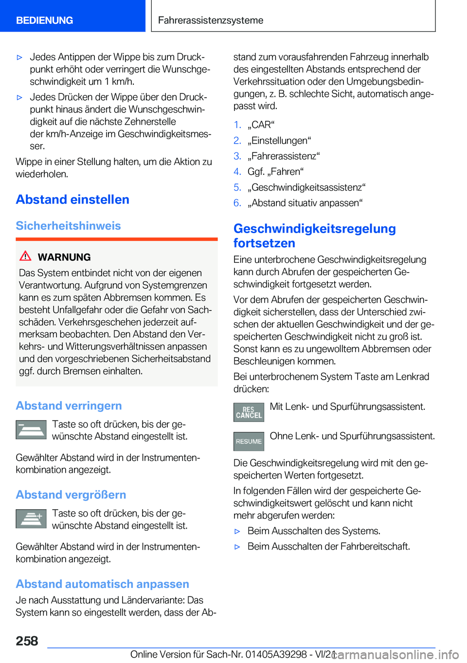 BMW 4 SERIES 2022  Betriebsanleitungen (in German) x�J�e�d�e�s��A�n�t�i�p�p�e�n��d�e�r��W�i�p�p�e��b�i�s��z�u�m��D�r�u�c�kj�p�u�n�k�t��e�r�h�