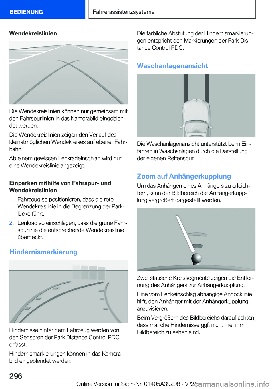 BMW 4 SERIES 2022  Betriebsanleitungen (in German) �W�e�n�d�e�k�r�e�i�s�l�i�n�i�e�n
�D�i�e��W�e�n�d�e�k�r�e�i�s�l�i�n�i�e�n��k�