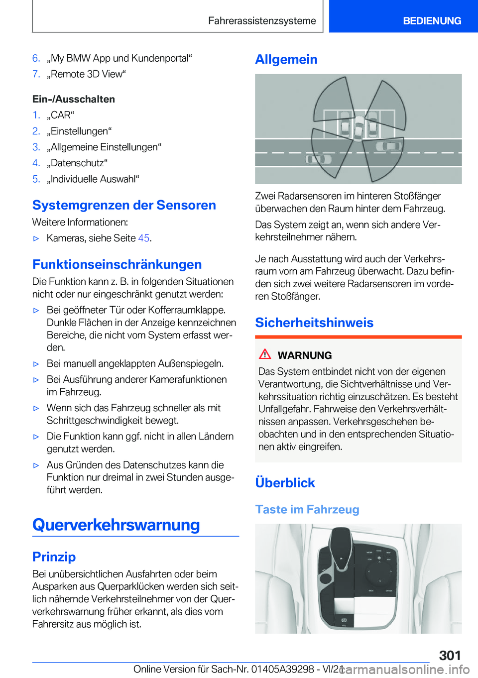 BMW 4 SERIES 2022  Betriebsanleitungen (in German) �6�.x�M�y��B�M�W��A�p�p��u�n�d��K�u�n�d�e�n�p�o�r�t�a�lv�7�.x�R�e�m�o�t�e��3�D��V�i�e�wv
�E�i�n�-�/�A�u�s�s�c�h�a�l�t�e�n
�1�.x�C�A�Rv�2�.x�E�i�n�s�t�e�l�l�u�n�g�e�nv�3�.x�A�l�l�g�e�m�e