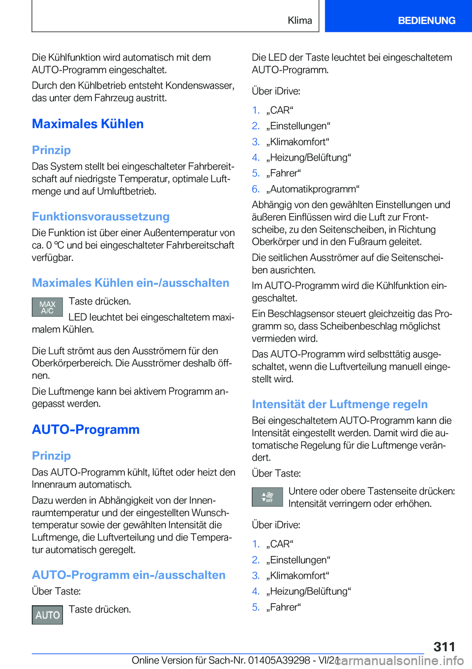 BMW 4 SERIES 2022  Betriebsanleitungen (in German) �D�i�e��K�